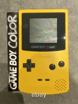 EXCELLENT CONDITION BOXED Nintendo GameBoy Colour Yellow
