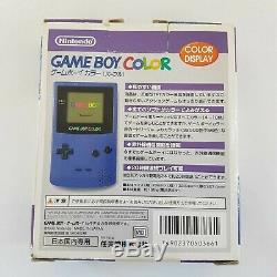 EXTREMELY LOW SERIAL #38 Boxed Nintendo Game Boy Color Purple Handheld System