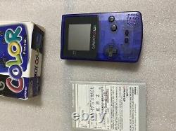 Excellent Boxed Nintendo Gameboy color game boy midnight blue Console Japan
