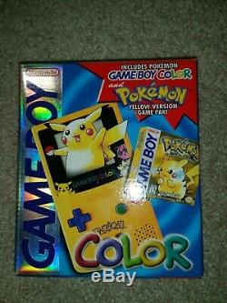 Factory Sealed NM Nintendo Game Boy Color Pokemon Pikachu Yellow Edition New