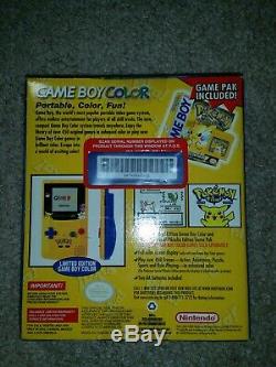 Factory Sealed NM Nintendo Game Boy Color Pokemon Pikachu Yellow Edition New