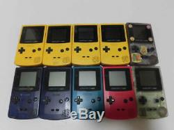 For parts Lot of 10 Set Nintendo GameBoy Color random Console System GBC Junk