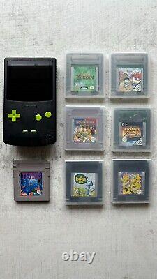 FunnyPlaying GBC Gameboy Color Console FPGBC Kit Fully Assembled Bundle + Games