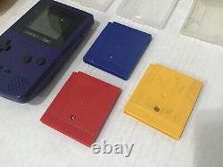 GAMEBOY COLOR With AUTHENTIC POKÉMON RED BLUE AND YELLOW TESTED WORKING GOOD CONDI