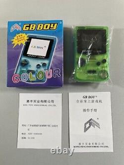GB Boy Colour Game Boy Classic Handheld Console, Green, Tested, Backlit, In Box