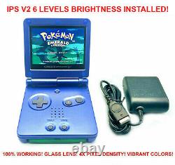 Game Boy Advance SP IPS V2 GBA SP Choose Your Color 6 LEVEL BRIGHTNESS 900MAH