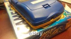 Game Boy COLOR Pokémon Ed YELLOW-BLUE HANDHELD Player COMPLETE IN BOX withGame Pak