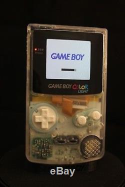 Game Boy Color Clear 101 Backlit Screen, Custom Lens, Sticker. NO GLUE