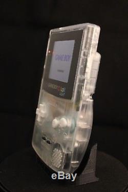 Game Boy Color Clear 101 Backlit Screen, Custom Lens, Sticker. NO GLUE