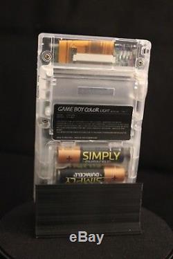 Game Boy Color Clear 101 Backlit Screen, Custom Lens, Sticker. NO GLUE