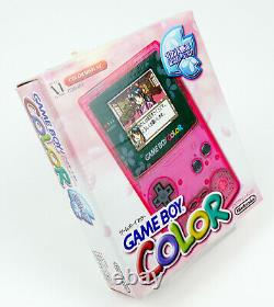 Game Boy Color Clear Cherry Pink Sakura Taisen Limited Japan CiB OVP Boxed