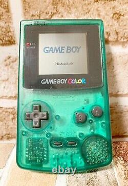 Game Boy Color Clear Green Limited Color with Bag