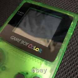 Game Boy Color Clear Green Limited Edition Nintendo maintenance Very Good