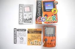Game Boy Color Clear Orange & Black / Daiei Hawks Version From Japan