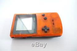 Game Boy Color Clear Orange & Black / Daiei Hawks Version From Japan