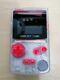Game Boy Color Clear & Red, Q5 Ips Osd Screen, Audio Amp, Power Modded