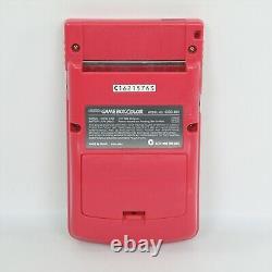 Game Boy Color Console RED CGB-001 Boxed Nintendo C16215763 made in JAPAN gb