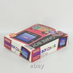 Game Boy Color Console RED CGB-001 Boxed Nintendo C16215763 made in JAPAN gb
