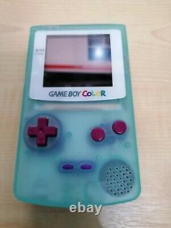 Game Boy Color Glow in the dark, Q5 IPS OSD Screen, Audio Amp, Power Modded