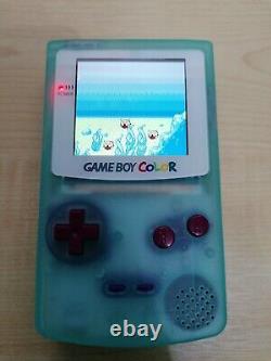 Game Boy Color Glow in the dark, Q5 IPS OSD Screen, Audio Amp, Power Modded
