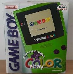 Game Boy Color Green NEW EU New Green Boxed Gameboy ITA Version