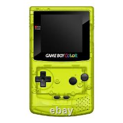 Game Boy Color IPS Console LCD Q5 Clear Yellow GBC Prestige Edition ABS