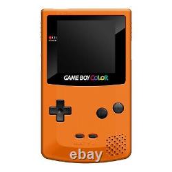 Game Boy Color IPS Console LCD Q5 Solid Orange GBC Prestige Edition ABS