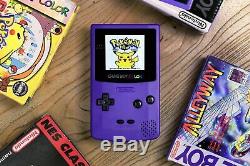 Game Boy Color IPS Console LCD V2 GBC Prestige Edition ABS Grape Purple
