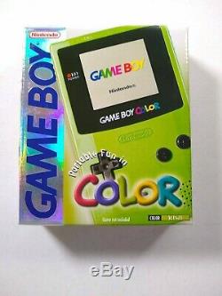 Game Boy Color Kiwi (Lime Green) System Nintendo GBC Complete in Box