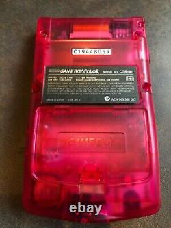 Game Boy Color Nintendo Sakura Taisen GB Clear Cherry Pink RARE MINT