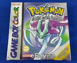 Game Boy Color POKEMON CRYSTAL VERSION x BOXED COMPLETE Gameboy REGION FREE PAL