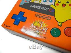 Game Boy Color Pokemon Center Limited Handheld System Orange Blue New