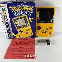 Game Boy Color Pokemon Special Edition Boxed Original 2001