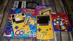Game Boy Color Pokemon Yellow Pikachu Special Edition GBC CIB Complete RARE