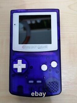 Game Boy Color Purple & White, Q5 IPS OSD Screen, Power Modded