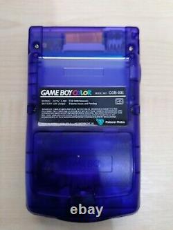 Game Boy Color Purple & White, Q5 IPS OSD Screen, Power Modded