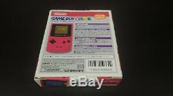 Game Boy Color Red GBC CIB Console JAP JPN Japan Import