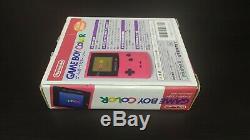 Game Boy Color Red GBC CIB Console JAP JPN Japan Import