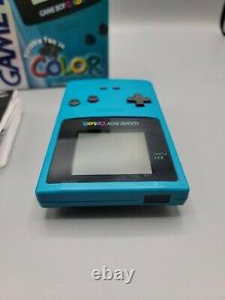 Game Boy Color (Teal) with Box & Instructions (Nintendo, 1998) Complete CIB