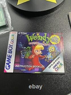 Game Boy Color - WENDY Every Witch Way CIB PAL- Tested GC-Very Rare