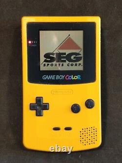 Game Boy Color Yellow Vintage retrogame Original Working cgb-001 + 1 game