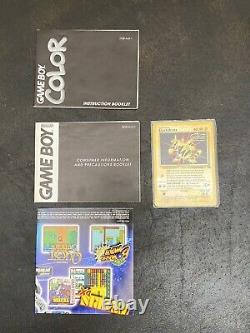 Game Boy Colour Pokemon Special Limited Edition Boxed RAREHOT CONSOLE