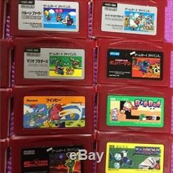 Game Boy Micro Famicom Color Charger Nintendo Soft 16 Set Used Good F/S Japan