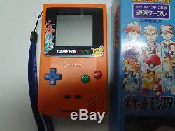 Game Boy System Color Pokemon 3 Shunen Kinen Center Orange Nintendo Japan LOOSE