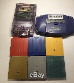 Game boy Color Advance With Pokemon Red Yellow Blue Silver Gold Crystal Tested
