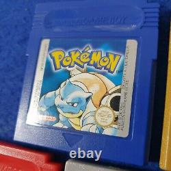 Game boy POKEMON x5 Carts BLUE +GOLD +RED +SILVER +YELLOW PAL Color Pokémon