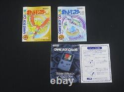 Game boy Pokemon Gold Silver Gameboy color GB GBC Nintendo Japan tested boxed jp