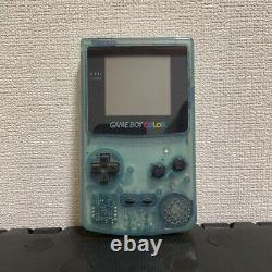 Game boy color Lawson Limited Edition Aqua Blue & Milky white used from Japan