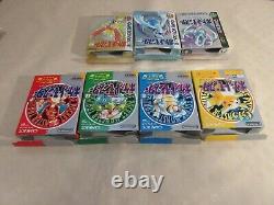 Game boy pokemon 7 gameboy color GBC version Nintendo Yellow Blue Red Japan box