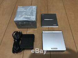 GameBoy Advance SP console Platinum Silver Color with BOX and Manual